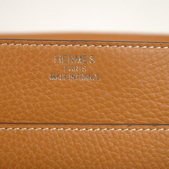Hermes Steve 35CM Messenger Bag Clemence Leather Camel Hermes Steve 35CM Messenger Bag Clemence Leather Camel