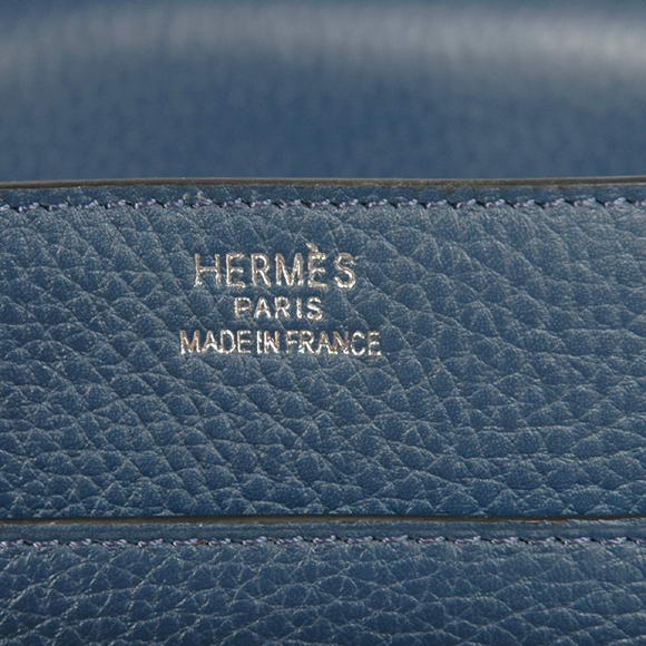 Hermes Steve 35CM Messenger Bag Clemence Leather Dark Blue Hermes Steve 35CM Messenger Bag Clemence Leather Dark Blue