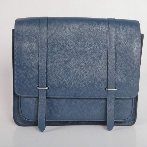 Hermes Steve 35CM Messenger Bag Clemence Leather Dark Blue Hermes Steve 35CM Messenger Bag Clemence Leather Dark Blue