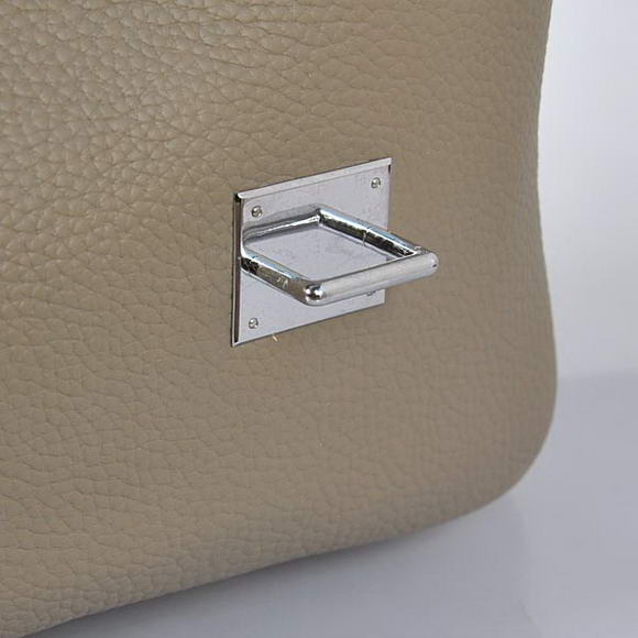 Hermes Steve 38CM Travel Bag Clemence Leather Grey Hermes Steve 38CM Travel Bag Clemence Leather Grey