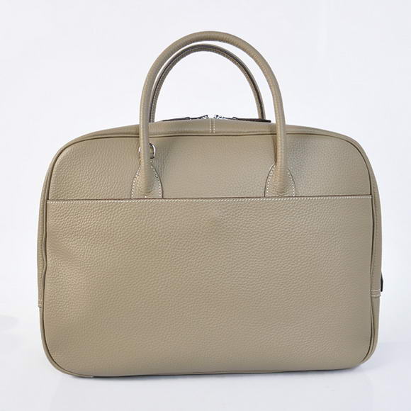Hermes Steve 38CM Travel Bag Clemence Leather Grey Hermes Steve 38CM Travel Bag Clemence Leather Grey