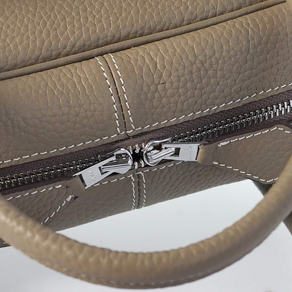 Hermes Steve 38CM Travel Bag Clemence Leather Grey Hermes Steve 38CM Travel Bag Clemence Leather Grey