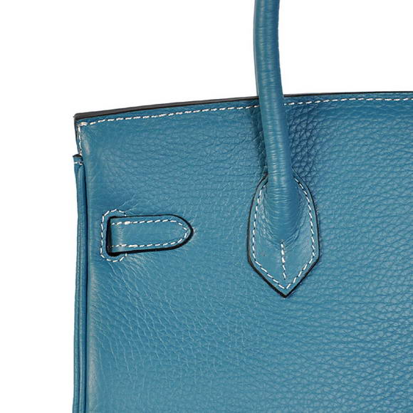 Hermes Birkin 25CM Tote Bags Togo Leather Blue Godlen Hermes Birkin 25CM Tote Bags Togo Leather Blue Godlen