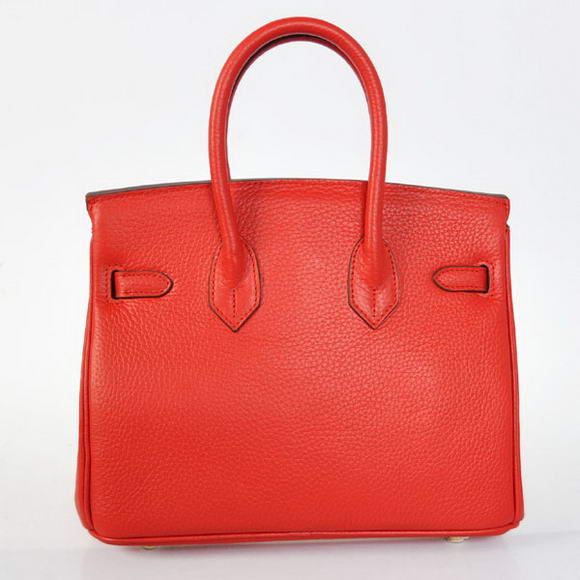 Hermes Birkin 25CM Tote Bags Togo Leather Red Godlen Hermes Birkin 25CM Tote Bags Togo Leather Red Godlen