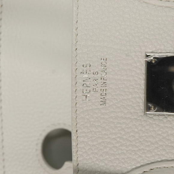 Hermes Birkin 30CM Tote Bags Smooth Togo Leather White