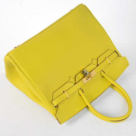 Hermes Birkin 35CM Tote Bags Togo Leather Lemon Golden Hermes Birkin 35CM Tote Bags Togo Leather Lemon Golden