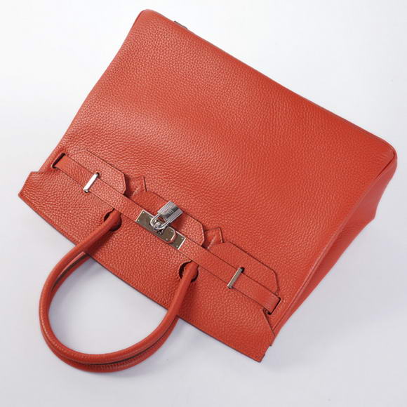 Hermes Birkin 35CM Tote Bags Togo Leather Mid Red Silver Hermes Birkin 35CM Tote Bags Togo Leather Mid Red Silver