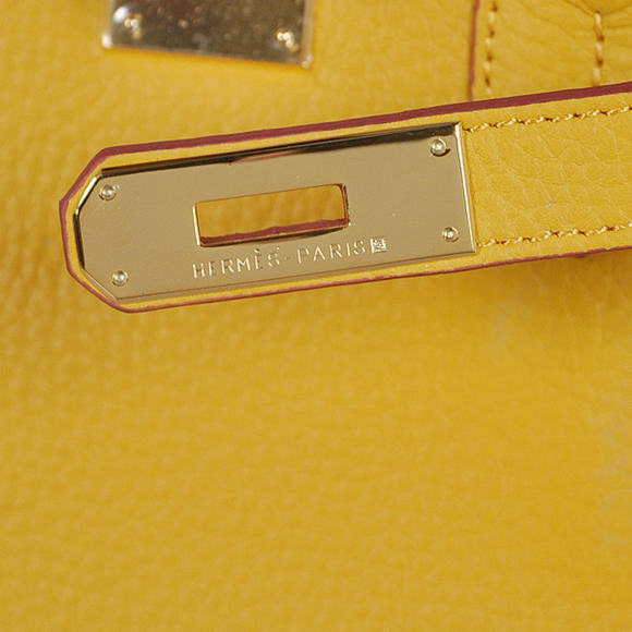 Hermes Birkin 35CM Tote Bags Togo Leather Yellow Golden Hermes Birkin 35CM Tote Bags Togo Leather Yellow Golden