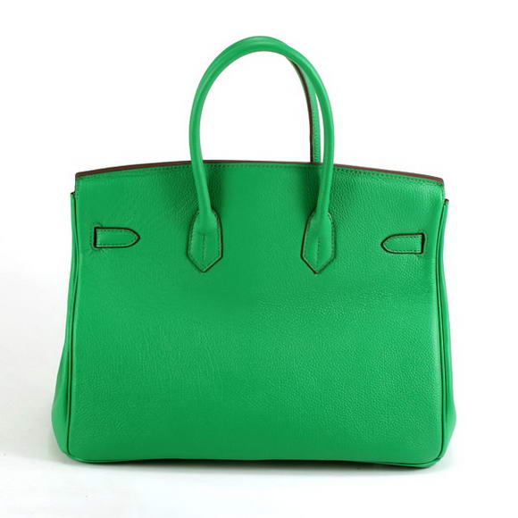 Hermes Birkin 35CM Smooth Leather Handbag 6089 Dark Green Silver Hermes Birkin 35CM Smooth Leather Handbag 6089 Dark Green Silver
