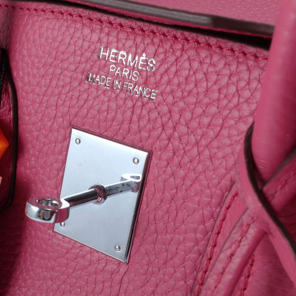 Hermes Birkin 35CM Togo Leather Handbag 6089 Rose Silver Hermes Birkin 35CM Togo Leather Handbag 6089 Rose Silver
