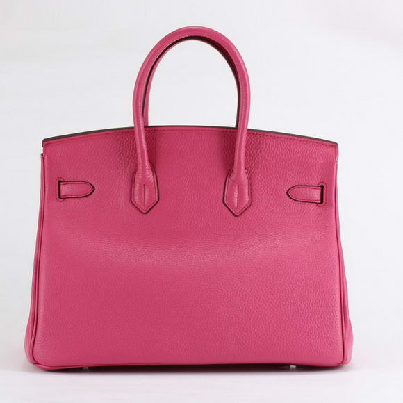Hermes Birkin 35CM Togo Leather Handbag 6089 Rose Silver Hermes Birkin 35CM Togo Leather Handbag 6089 Rose Silver