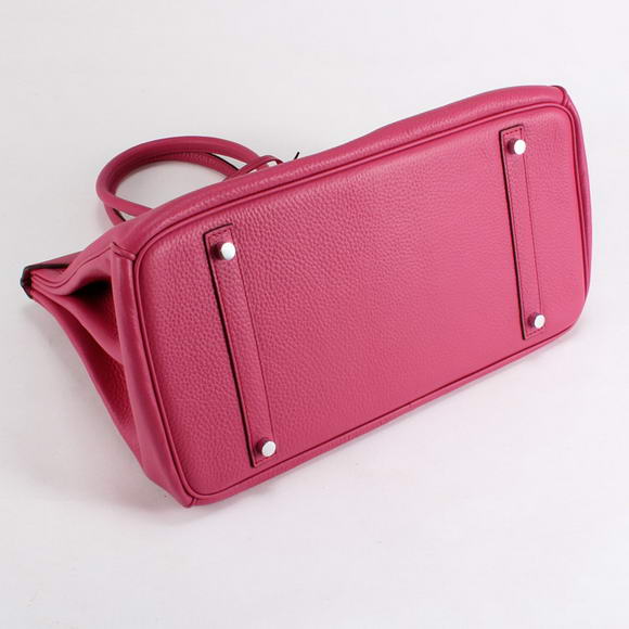 Hermes Birkin 35CM Togo Leather Handbag 6089 Rose Silver Hermes Birkin 35CM Togo Leather Handbag 6089 Rose Silver