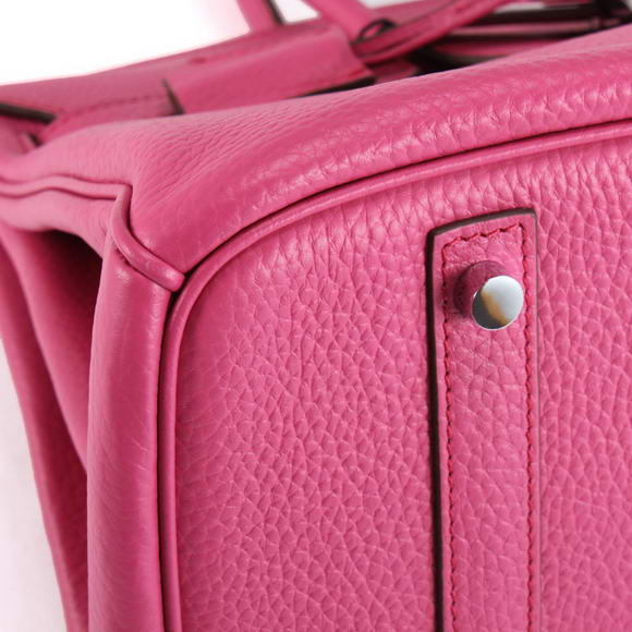 Hermes Birkin 35CM Togo Leather Handbag 6089 Rose Silver Hermes Birkin 35CM Togo Leather Handbag 6089 Rose Silver