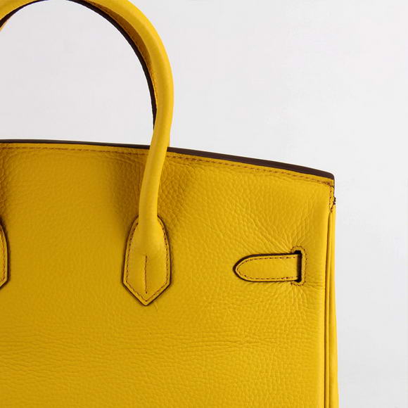Hermes Birkin 35CM Togo Leather Handbag 6089 Yellow Golden Hermes Birkin 35CM Togo Leather Handbag 6089 Yellow Golden