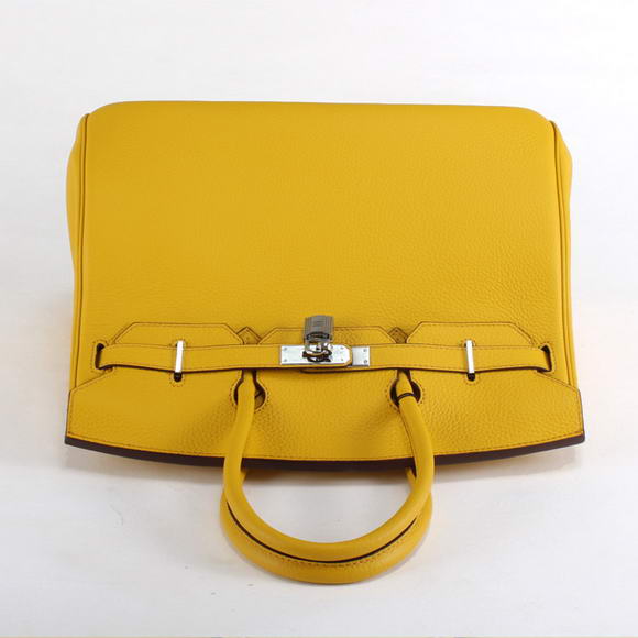 Hermes Birkin 35CM Togo Leather Handbag 6089 Yellow Golden Hermes Birkin 35CM Togo Leather Handbag 6089 Yellow Golden
