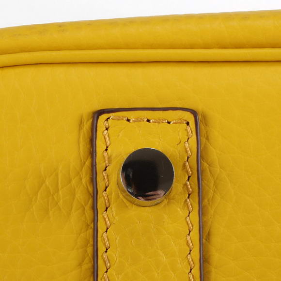 Hermes Birkin 35CM Togo Leather Handbag 6089 Yellow Golden Hermes Birkin 35CM Togo Leather Handbag 6089 Yellow Golden
