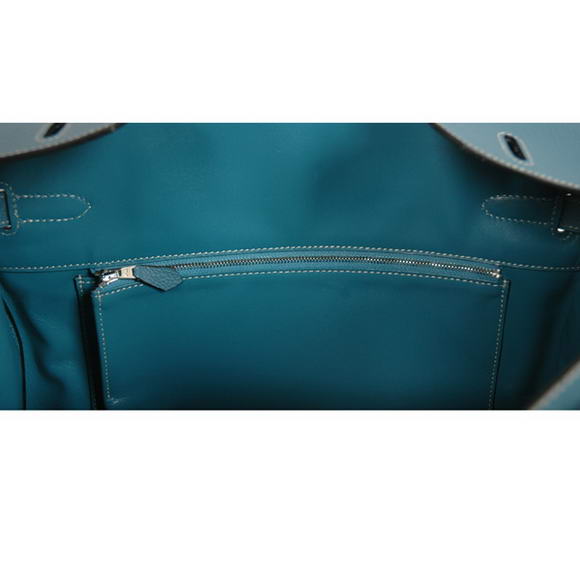 Hermes Birkin 35CM Tote Bags Smooth Togo Leather Blue Silver Hermes Birkin 35CM Tote Bags Smooth Togo Leather Blue Silver