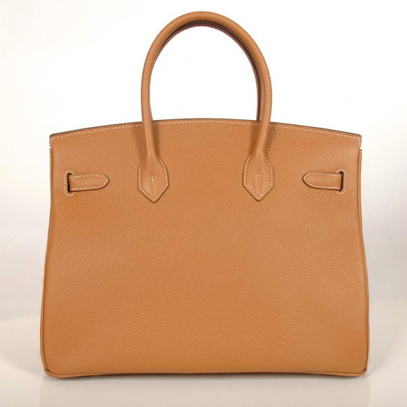 Hermes Birkin 35CM Tote Bags Smooth Togo Leather Camel Silver Hermes Birkin 35CM Tote Bags Smooth Togo Leather Camel Silver