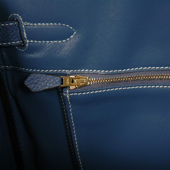 Hermes Birkin 35CM Tote Bags Smooth Togo Leather Dark Blue Golden Hermes Birkin 35CM Tote Bags Smooth Togo Leather Dark Blue Golden