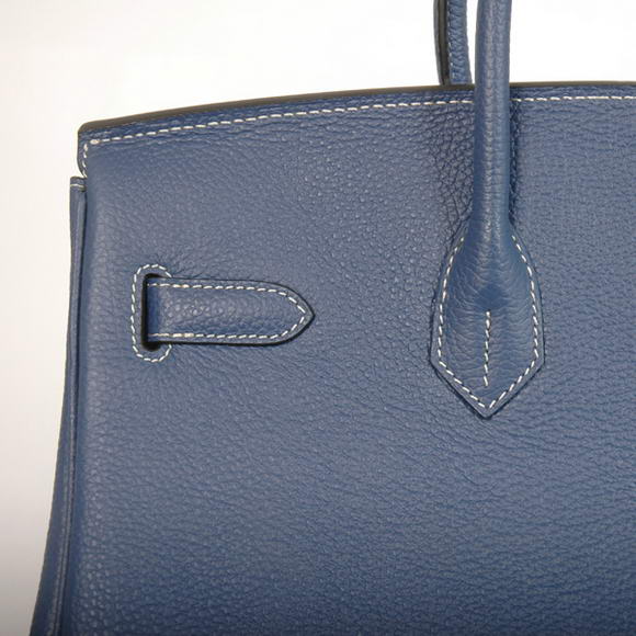 Hermes Birkin 35CM Tote Bags Smooth Togo Leather Dark Blue Golden Hermes Birkin 35CM Tote Bags Smooth Togo Leather Dark Blue Golden