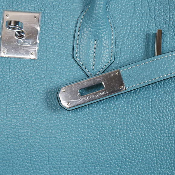 Hermes Birkin 35CM Tote Bags Smooth Togo Leather Light Blue Silver Hermes Birkin 35CM Tote Bags Smooth Togo Leather Light Blue Silver
