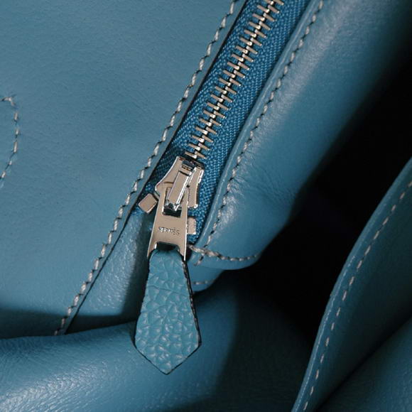 Hermes Birkin 35CM Tote Bags Smooth Togo Leather Light Blue Silver Hermes Birkin 35CM Tote Bags Smooth Togo Leather Light Blue Silver
