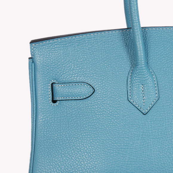 Hermes Birkin 35CM Tote Bags Smooth Togo Leather Light Blue Silver Hermes Birkin 35CM Tote Bags Smooth Togo Leather Light Blue Silver