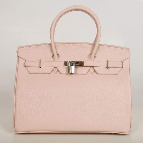 Hermes Birkin 35CM Tote Bags Smooth Togo Leather Pink Silver Hermes Birkin 35CM Tote Bags Smooth Togo Leather Pink Silver