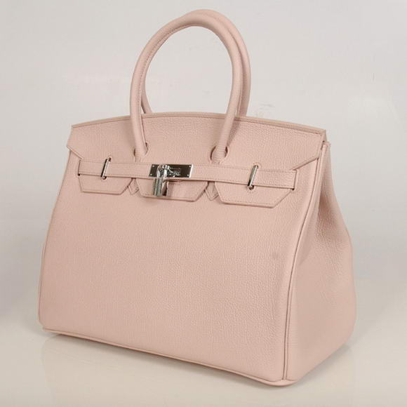 Hermes Birkin 35CM Tote Bags Smooth Togo Leather Pink Silver Hermes Birkin 35CM Tote Bags Smooth Togo Leather Pink Silver