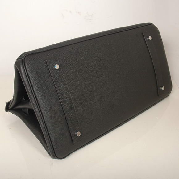 Hermes Birkin 42cm JPG Birkin Togo Leather Black Bag Silver Hardware Hermes Birkin 42cm JPG Birkin Togo Leather Black Bag Silver Hardware