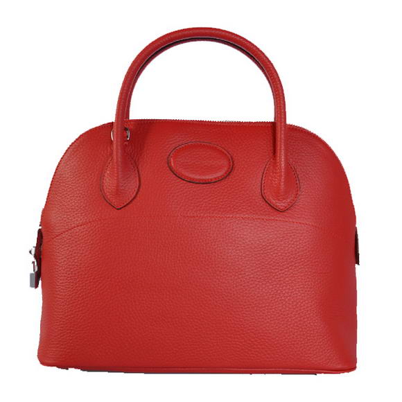 Hermes Bolide 31CM Tote Bags Clemence H1031 Red
