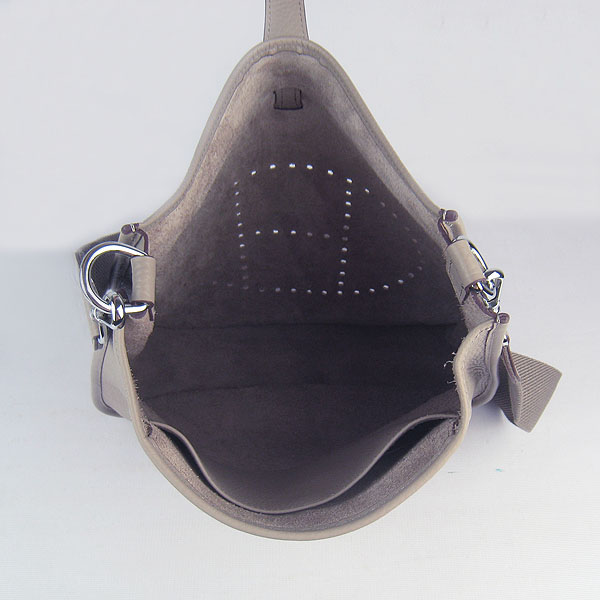 Hermes Cowhide Evelyne Messenger Bag 6309 Grey Hermes Cowhide Evelyne Messenger Bag 6309 Grey