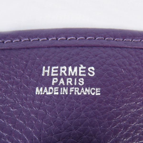 Hermes Cowhide Evelyne Messenger Bag 6309 Purple Hermes Cowhide Evelyne Messenger Bag 6309 Purple