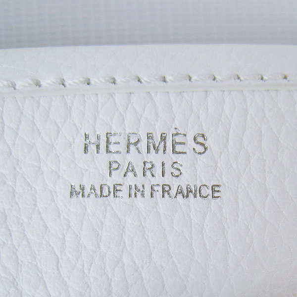 Hermes Cowhide Evelyne Messenger Bag 6309 White Hermes Cowhide Evelyne Messenger Bag 6309 White