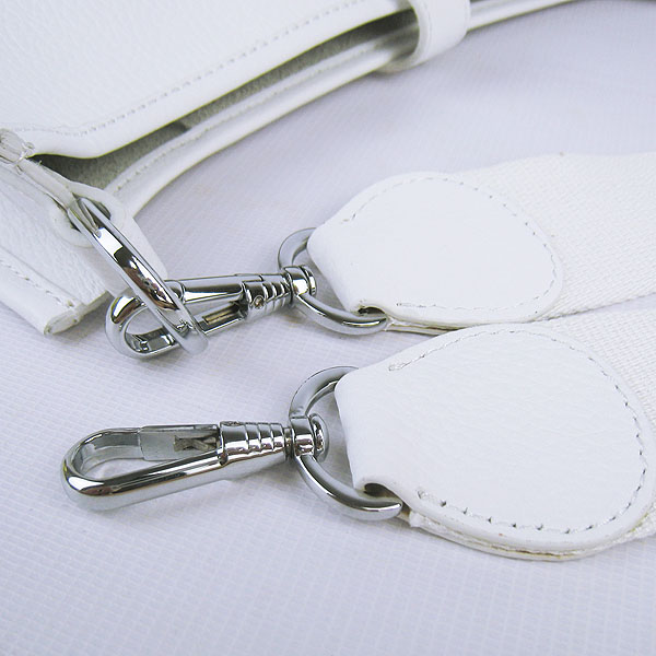 Hermes Cowhide Evelyne Messenger Bag 6309 White Hermes Cowhide Evelyne Messenger Bag 6309 White