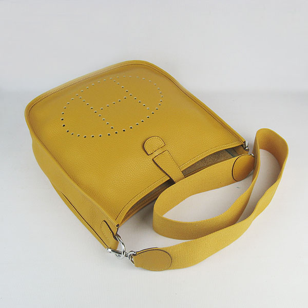 Hermes Cowhide Evelyne Messenger Bag 6309 Yellow Hermes Cowhide Evelyne Messenger Bag 6309 Yellow