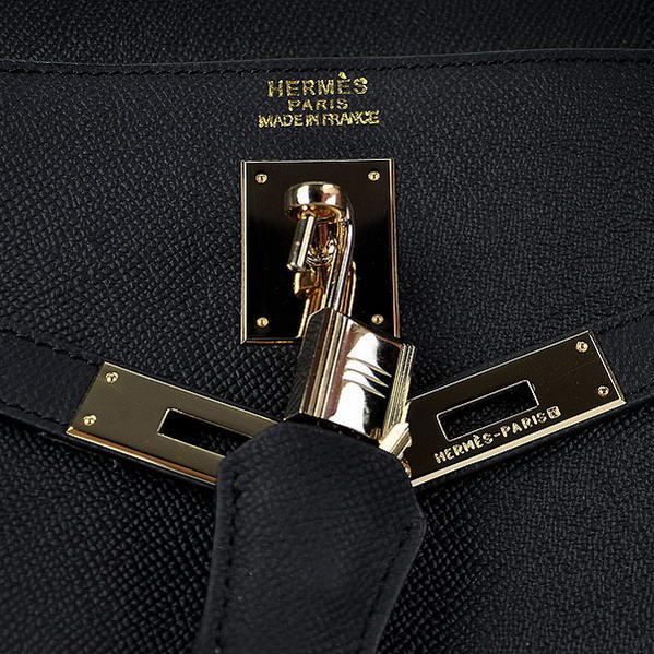 Newest 2012 Hermes Kelly 32cm Bags Black Calf Leather Gold Newest 2012 Hermes Kelly 32cm Bags Black Calf Leather Gold