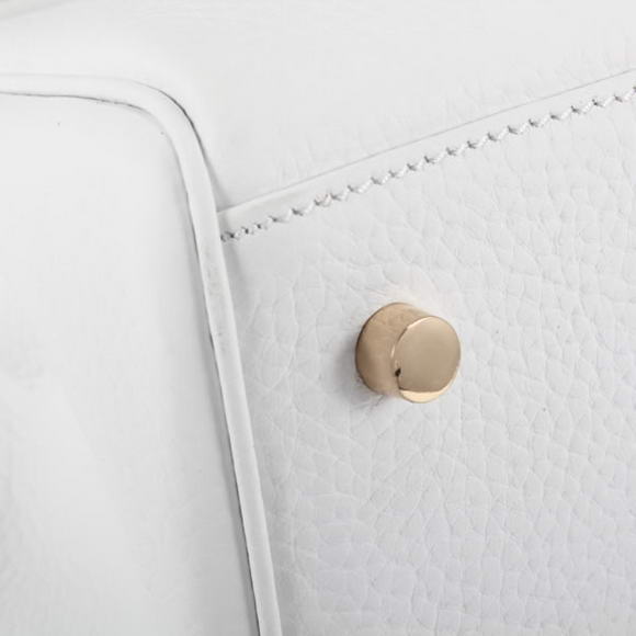 Hermes Kelly 32cm Togo Leather Handbags 6018 White Golden Hermes Kelly 32cm Togo Leather Handbags 6018 White Golden