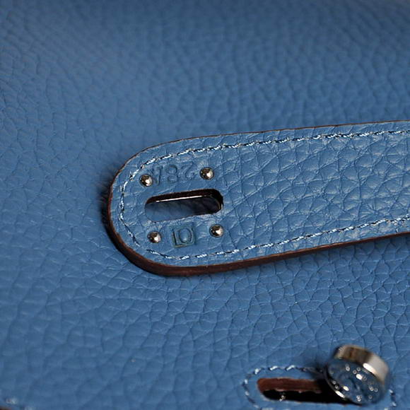 Hermes Lindy 30CM Havanne Handbags 1057 Blue Leather Silver Hardware Hermes Lindy 30CM Havanne Handbags 1057 Blue Leather Silver Hardware