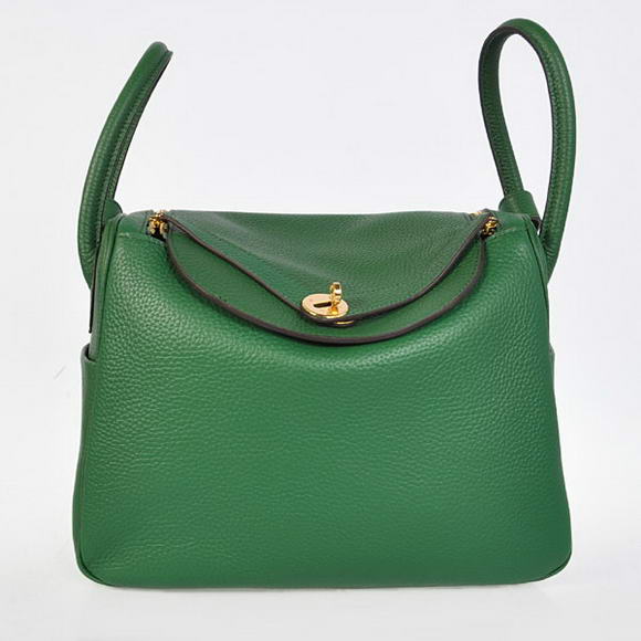 Hermes Lindy 30CM Havanne Handbags 1057 Dark Green Leather Golden Hardware Hermes Lindy 30CM Havanne Handbags 1057 Dark Green Leather Golden Hardware