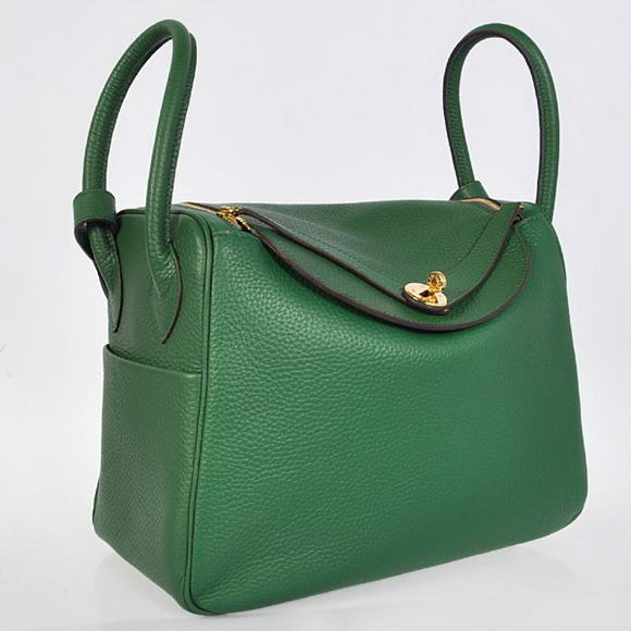 Hermes Lindy 30CM Havanne Handbags 1057 Dark Green Leather Golden Hardware Hermes Lindy 30CM Havanne Handbags 1057 Dark Green Leather Golden Hardware