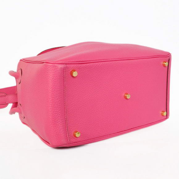 Hermes Lindy 30CM Havanne Handbags 1057 Peach Leather Golden Hardware Hermes Lindy 30CM Havanne Handbags 1057 Peach Leather Golden Hardware