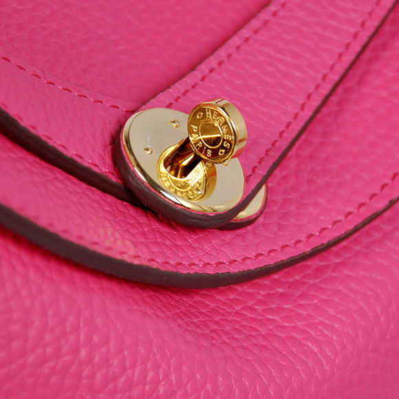 Hermes Lindy 30CM Havanne Handbags 1057 Peach Leather Golden Hardware Hermes Lindy 30CM Havanne Handbags 1057 Peach Leather Golden Hardware