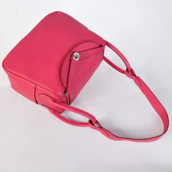 Hermes Lindy 30CM Havanne Handbags 1057 Peach Leather Silver Hardware Hermes Lindy 30CM Havanne Handbags 1057 Peach Leather Silver Hardware