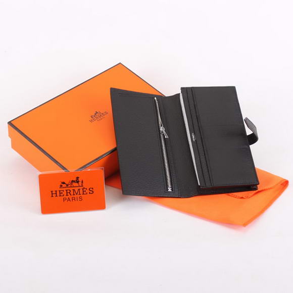 Hermes Bearn Japonaise Bi-Fold A208 Black Hermes Bearn Japonaise Bi-Fold A208 Black