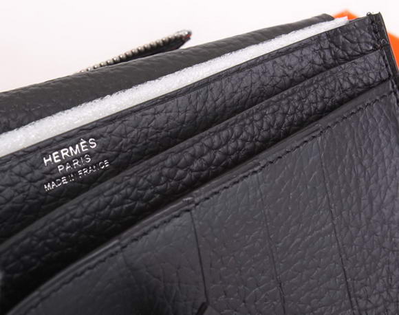 Hermes Bearn Japonaise Bi-Fold A208 Black Hermes Bearn Japonaise Bi-Fold A208 Black