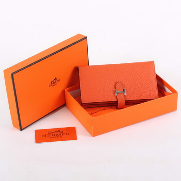 Hermes Bearn Japonaise Bi-Fold A208 Orange