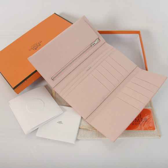 Hermes Bearn Japonaise Smooth Leather Tri-Fold Wallet H308 Pink Hermes Bearn Japonaise Smooth Leather Tri-Fold Wallet H308 Pink