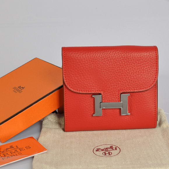 Hermes Constance Wallets Togo Leather A608 Red Hermes Constance Wallets Togo Leather A608 Red