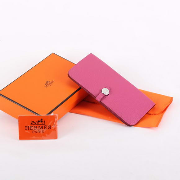 Hermes Dogon Togo Leather Wallet Travel Case A808 Roseo Hermes Dogon Togo Leather Wallet Travel Case A808 Roseo